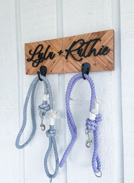 Two Dog Mosaic Leash Holder