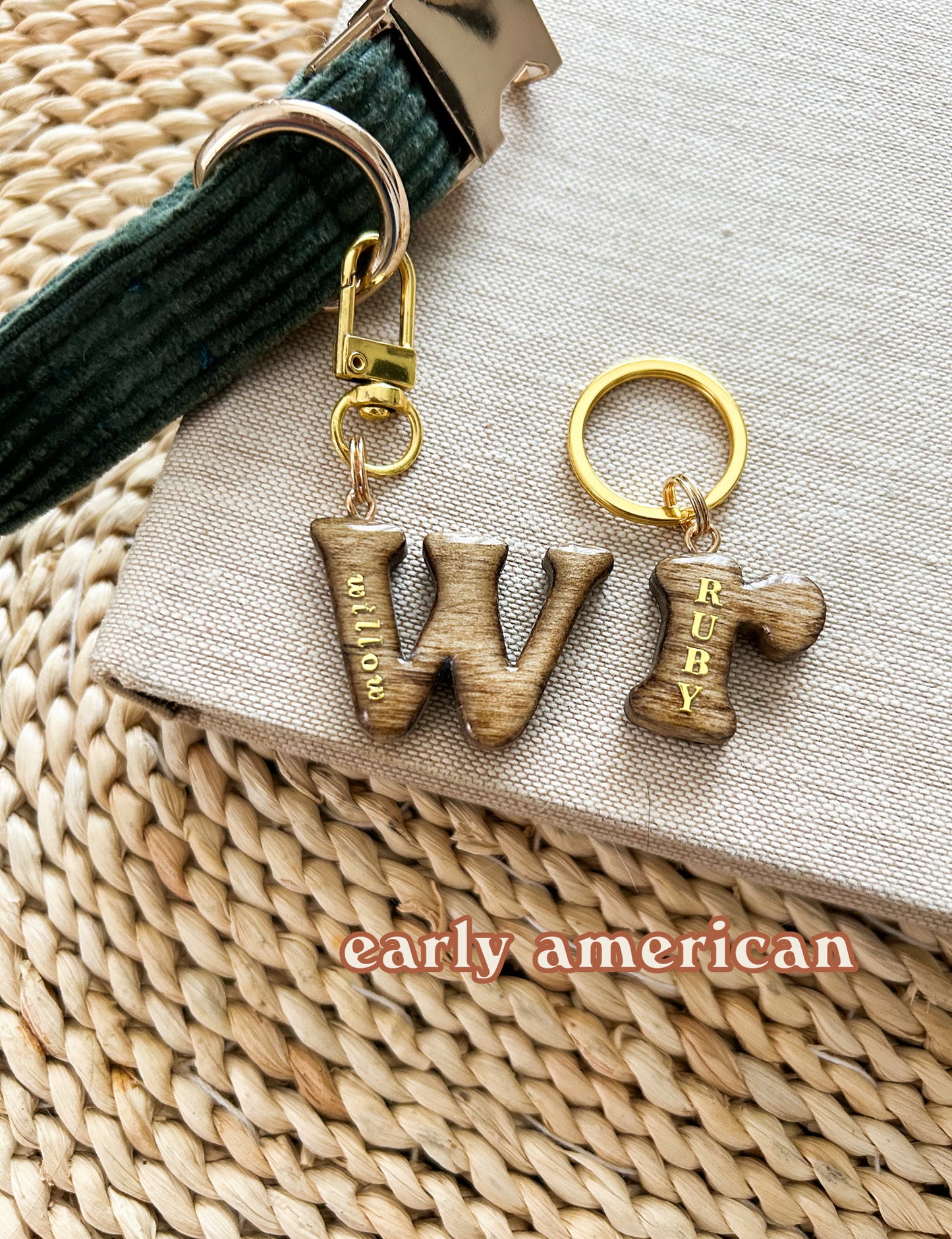 Hardwood Initial ID Tag