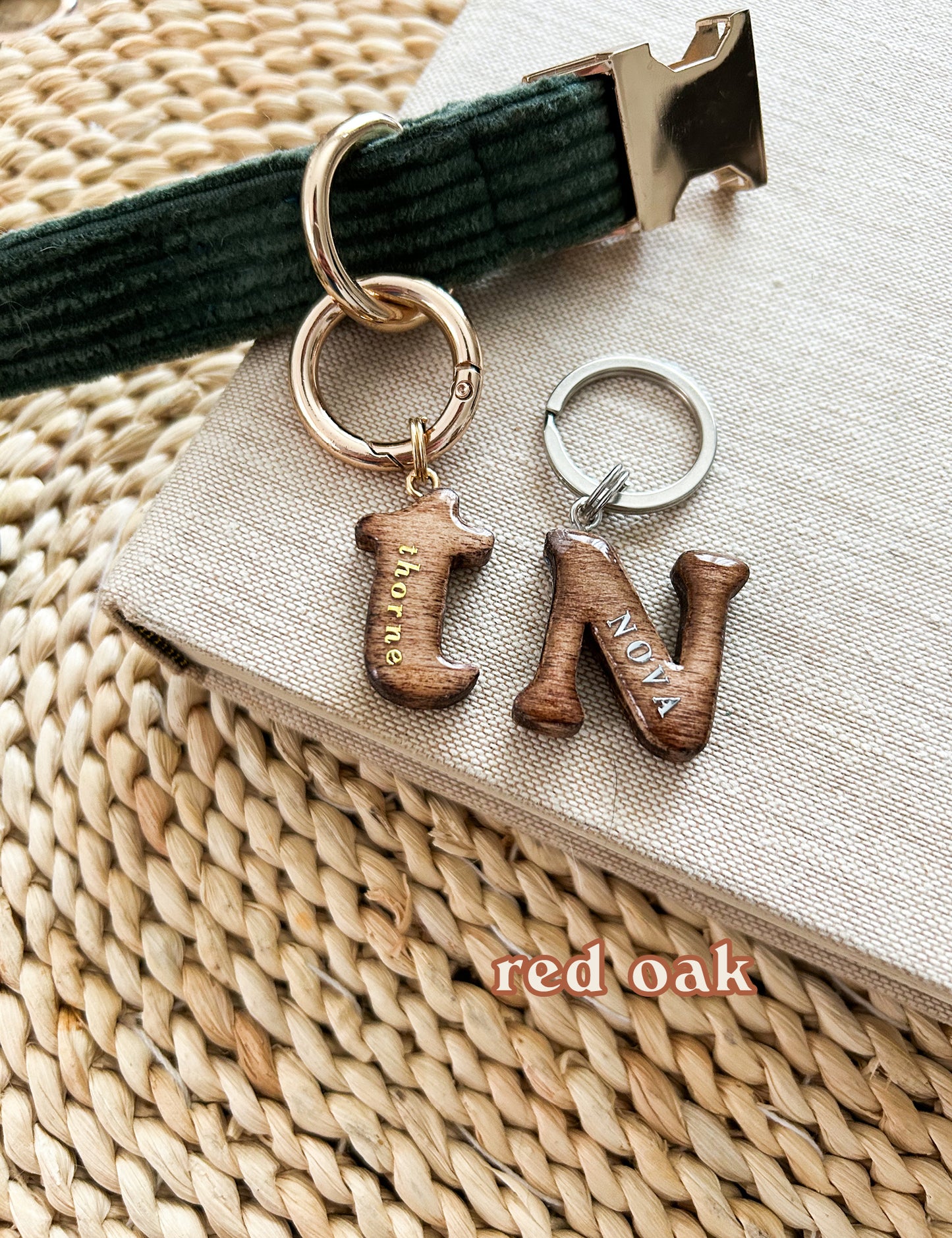 Hardwood Initial ID Tag