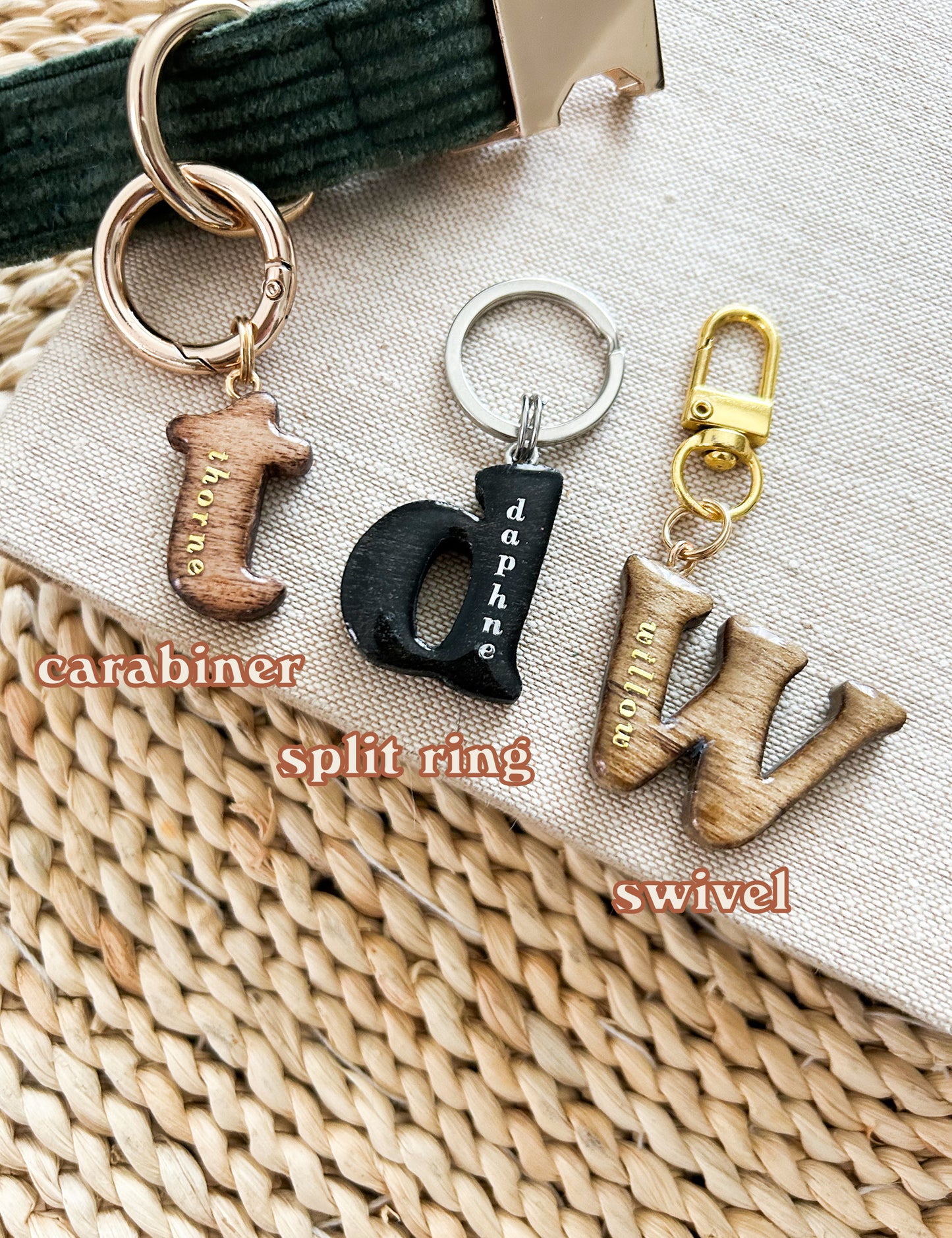 Hardwood Initial ID Tag