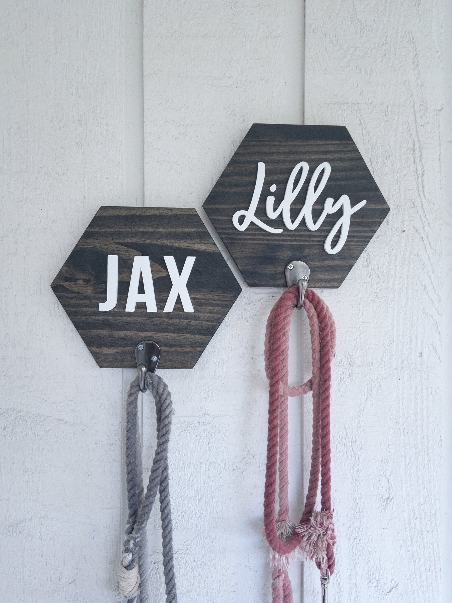 Honeycomb Dog Leash Holder Set