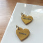 Gold Heart ID Tag