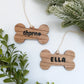 Hardwood Dog Bone Ornament