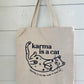 Karma Cat Tote Bag (Ready to Ship)